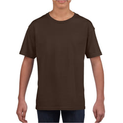 Gildan Mens Soft Style Ringspun T Shirt - L, Dark Chocolate