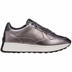 Geox Womens/Ladies D Amabel A Leather Trainers - 4 UK, Gun Metal