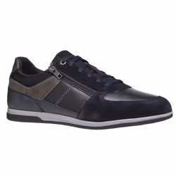 Geox Mens U Renan B Suede Trainers - 7 UK, Navy/Grey
