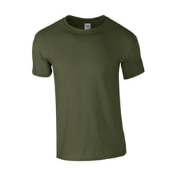 Gildan Mens Softstyle Heather T-Shirt - 3XL, Military Green