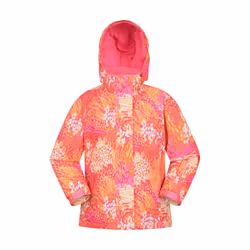 Mountain Warehouse Childrens/Kids Snowdrop Watercolour Ski Jacket - 13 Years, Bright Orange