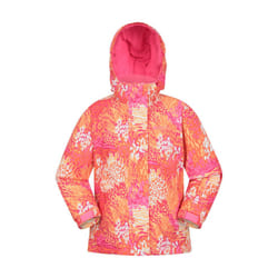 Mountain Warehouse Childrens/Kids Snowdrop Watercolour Ski Jacket - 13 Years, Bright Orange