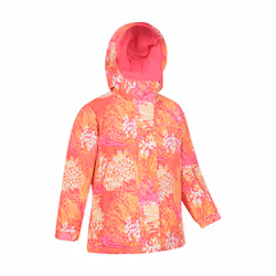 Mountain Warehouse Childrens/Kids Snowdrop Watercolour Ski Jacket - 13 Years, Bright Orange