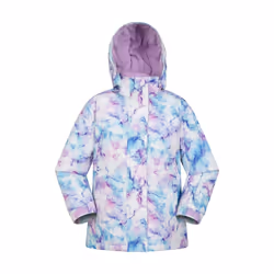 Mountain Warehouse Childrens/Kids Snowdrop Watercolour Ski Jacket - 3-4 Years, Pale Pink