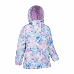 Mountain Warehouse Childrens/Kids Snowdrop Watercolour Ski Jacket - 3-4 Years, Pale Pink