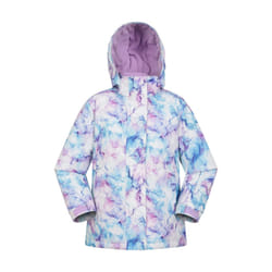 Mountain Warehouse Childrens/Kids Snowdrop Watercolour Ski Jacket - 9-10 Years, Pale Pink