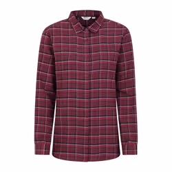 Mountain Warehouse Womens/Ladies Balsam Brushed Flannel Longline Shirt - 12 UK, Burgundy