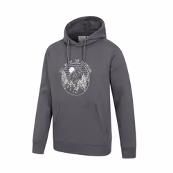 Mountain Warehouse Mens Get Ready For Adventure Hoodie - XXS, Charcoal