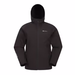 Mountain Warehouse Mens Exodus Showerproof Soft Shell Jacket - XS, Charcoal