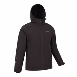 Mountain Warehouse Mens Exodus Showerproof Soft Shell Jacket - XS, Charcoal