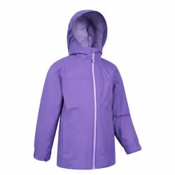 Mountain Warehouse Childrens/Kids Torrent Taped Seam Waterproof Jacket - 7-8 Years, Purple
