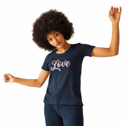 Regatta Womens/Ladies Filandra VIII Text T-Shirt - 10 UK, Navy