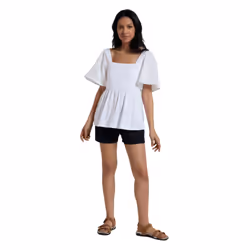 Mountain Warehouse Womens/Ladies Verona Broderie Sleeve Top - 12 UK, White