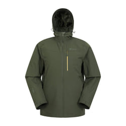 Mountain Warehouse Mens Brisk Extreme Colour Block Waterproof Jacket - 3XL, Green