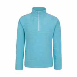 Mountain Warehouse Childrens/Kids Snowdonia Half Zip Fleece Top - 3-4 Years, Turquoise