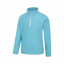 Mountain Warehouse Childrens/Kids Snowdonia Half Zip Fleece Top - 3-4 Years, Turquoise