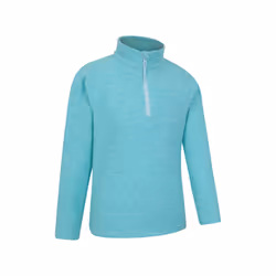 Mountain Warehouse Childrens/Kids Snowdonia Half Zip Fleece Top - 3-4 Years, Turquoise