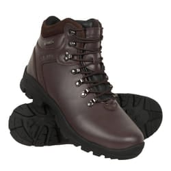 Mountain Warehouse Mens Latitude II Extreme Leather Waterproof Walking Boots - 12 UK, Brown
