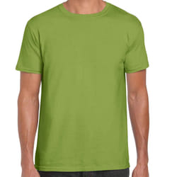 Gildan Mens Short Sleeve Soft-Style T-Shirt - 3XL, Kiwi