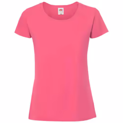 Fruit Of The Loom Womens/Ladies Iconic Ringspun Cotton T-Shirt - XL, Fuchsia