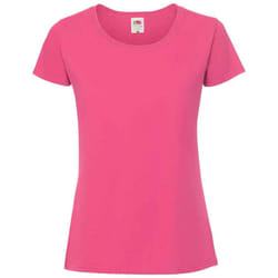 Fruit Of The Loom Womens/Ladies Iconic Ringspun Cotton T-Shirt - XL, Fuchsia