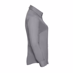 Russell Womens/Ladies Oxford Easy-Care Long-Sleeved Shirt - 6XL, Silver