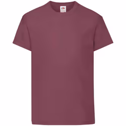 Fruit of the Loom Childrens/Kids Original Cotton T-Shirt - 3-4 Years, Burgundy