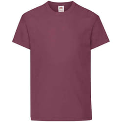 Fruit of the Loom Childrens/Kids Original Cotton T-Shirt - 3-4 Years, Burgundy