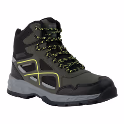 Regatta Mens Vendeavour Walking Boots - 12 UK, Dark Khaki/Lime Punch