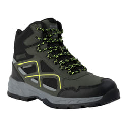 Regatta Mens Vendeavour Walking Boots - 12 UK, Dark Khaki/Lime Punch