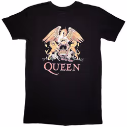 Queen Womens/Ladies Classic Crest T-Shirt - XL, Black