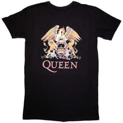 Queen Womens/Ladies Classic Crest T-Shirt - XL, Black
