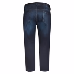 D555 Mens Daniel Tapered Leg Kingsize Jeans - 58S, Blue Black