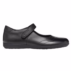 Geox Girls J Iberide A School Shoes - 5 UK, Black