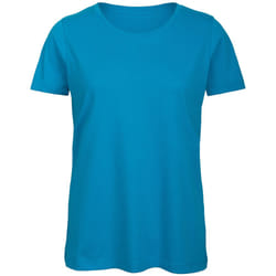 B&C Womens/Ladies Organic T-Shirt - S, Atoll Blue