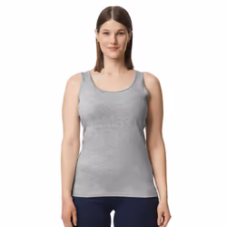 Gildan Womens/Ladies Softstyle Plain Tank Top - 14 UK, Sports Grey