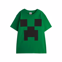 Minecraft Boys Short-Sleeved T-Shirt - 5-6 Years, Green