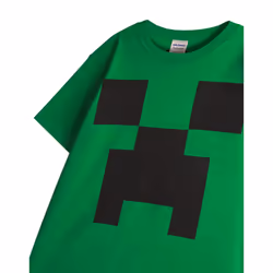 Minecraft Boys Short-Sleeved T-Shirt - 7-8 Years, Green