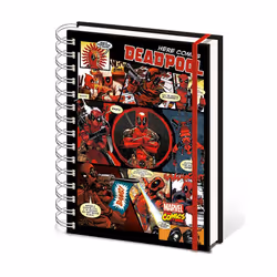 Marvel Comics Here Comes Deadpool A5 Wirebound Notebook