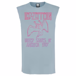 Amplified Unisex Adult 77 Gradient Led Zeppelin Sleeveless Tank Top - M, Strange Blue