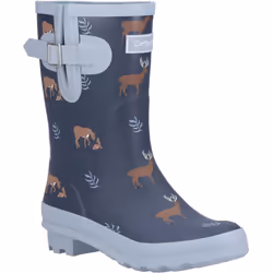 Cotswold Womens/Ladies Woodland Deer Mid Cut Wellington Boots - 7 UK, Navy