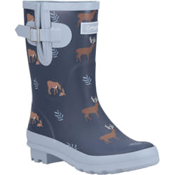 Cotswold Womens/Ladies Woodland Deer Mid Cut Wellington Boots - 7 UK, Navy