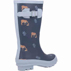 Cotswold Childrens/Kids Woodland Deer Wellington Boots - 1 UK, Navy