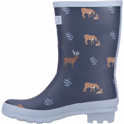 Cotswold Childrens/Kids Woodland Deer Wellington Boots - 1 UK, Navy