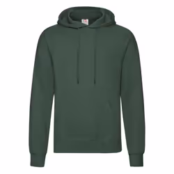 Fruit Of The Loom Adults Unisex Classic Hooded Sweatshirt - S, Bottle Green