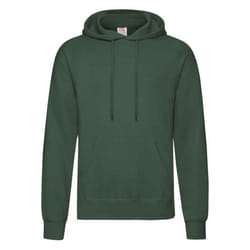 Fruit Of The Loom Adults Unisex Classic Hooded Sweatshirt - S, Bottle Green