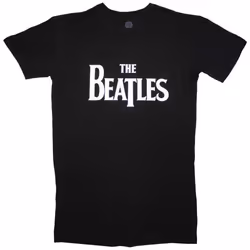 The Beatles Womens/Ladies Drop T Logo T-Shirt - M, Black