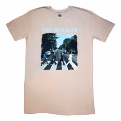The Beatles Womens/Ladies Abbey Road Logo T-Shirt - M, Sand
