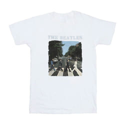 The Beatles Womens/Ladies Abbey Road Logo T-Shirt - XS, White