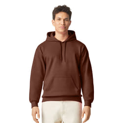 Gildan Mens Midweight Soft Touch Hoodie - XL, Cocoa